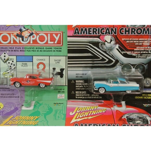 Johnny Lightning Diecast Lot of 8 Monopoly Crown Victoria Dodge DART Buick Super - Picture 2 of 10